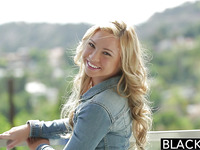 Hawt Golden-Haired Legal Age Teenager Katerina Kay Takes Huge Black Rod