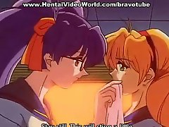 Anime lesbians in japanese hentai porn
